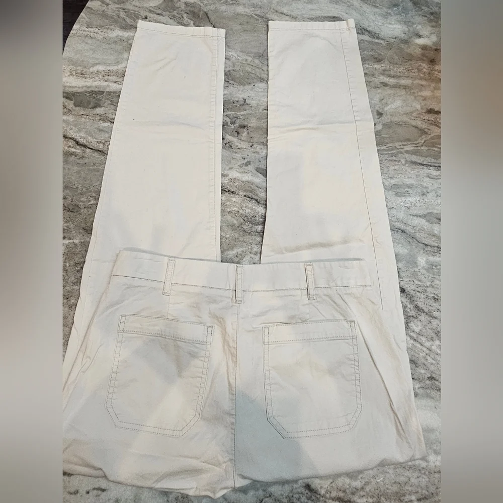 J.Crew Slim Boyfriend Chino Pants Women’s 27 Tall Khaki Beige Re-Imagined